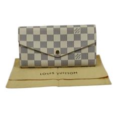 Louis Vuitton Sarah Damier Azur Canvas Long Wallet N63208
